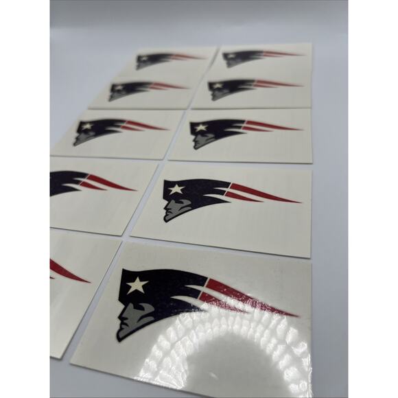 NFL New England Patriots 10 Pack Temporary Tattoos Face & Body Football Tattoo - Picture 3 of 9